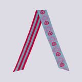  Khăn twilly họa tiết trái tim 2 