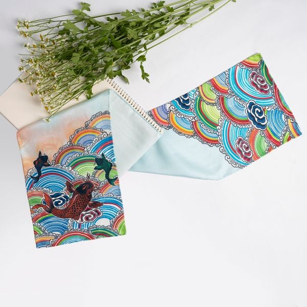  Khăn dài Cá vượt vũ môn 