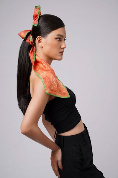  Heart pattern long Scarf 1 