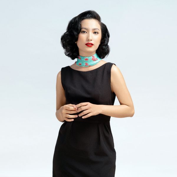  Khăn họa tiết hoa sen 50 