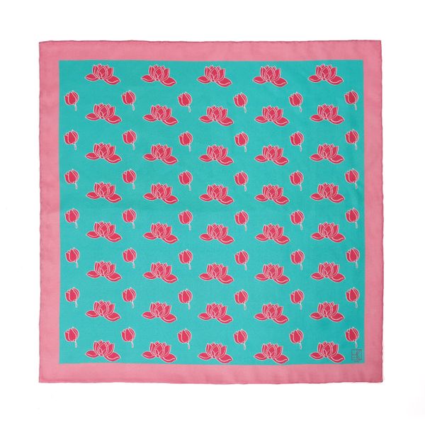  Lotus pattern Scarf 90 