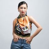  Tiger painting Scarf 90 