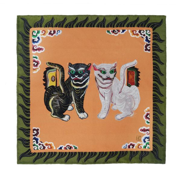  Tiger painting Scarf 50 