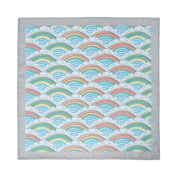  Multicolor Wave patterns Scarf 90 