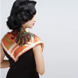  Chicken Flock painting Scarf 50 