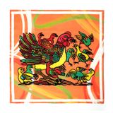  Chicken Flock painting Scarf 50 