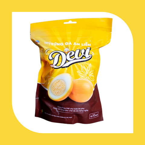  Trứng gà ăn liền Devi túi 10 thường 