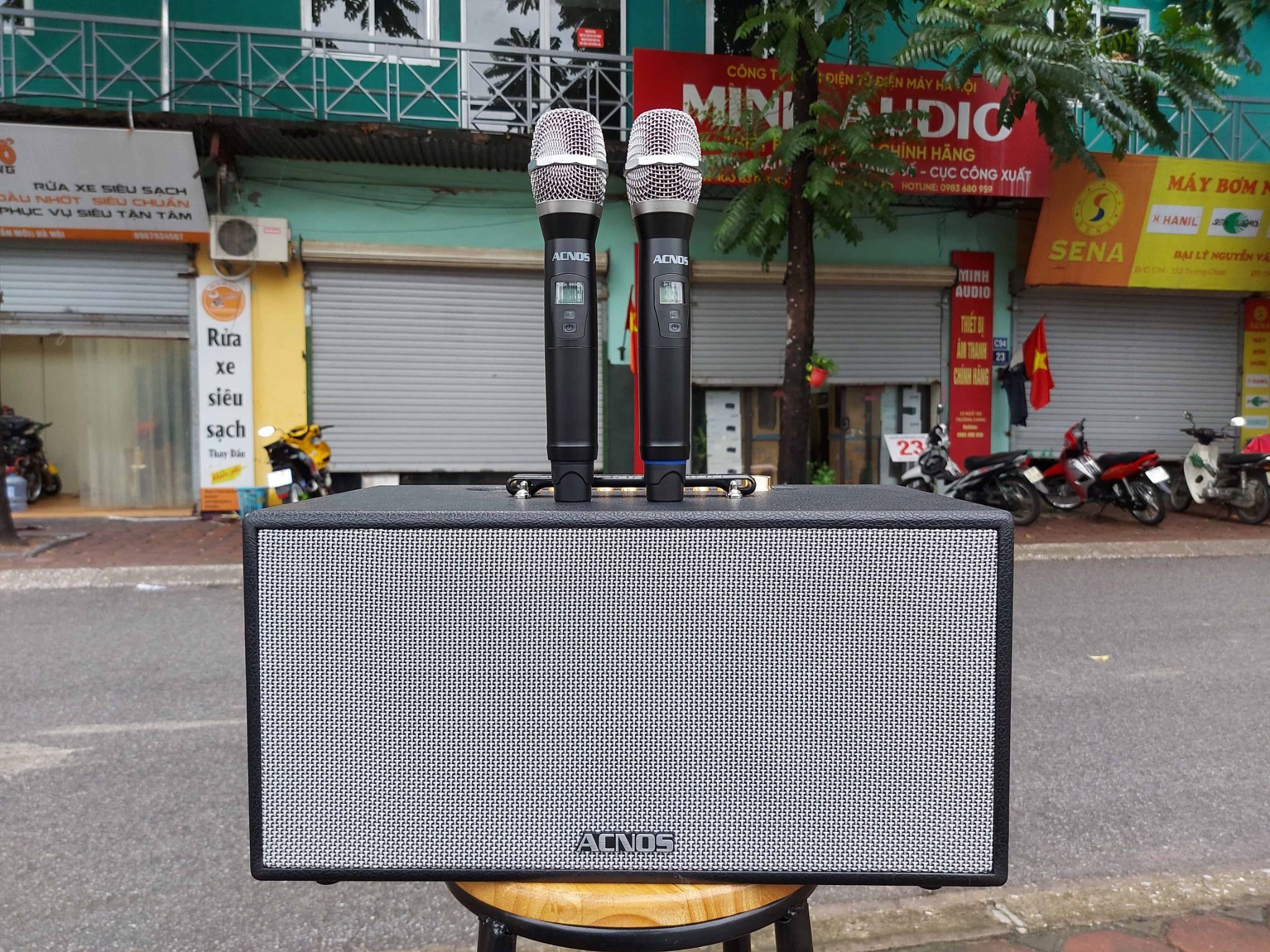  Loa Bluetooth Di Động Karaoke Acnos CS446 Boost Bass Vang Số 