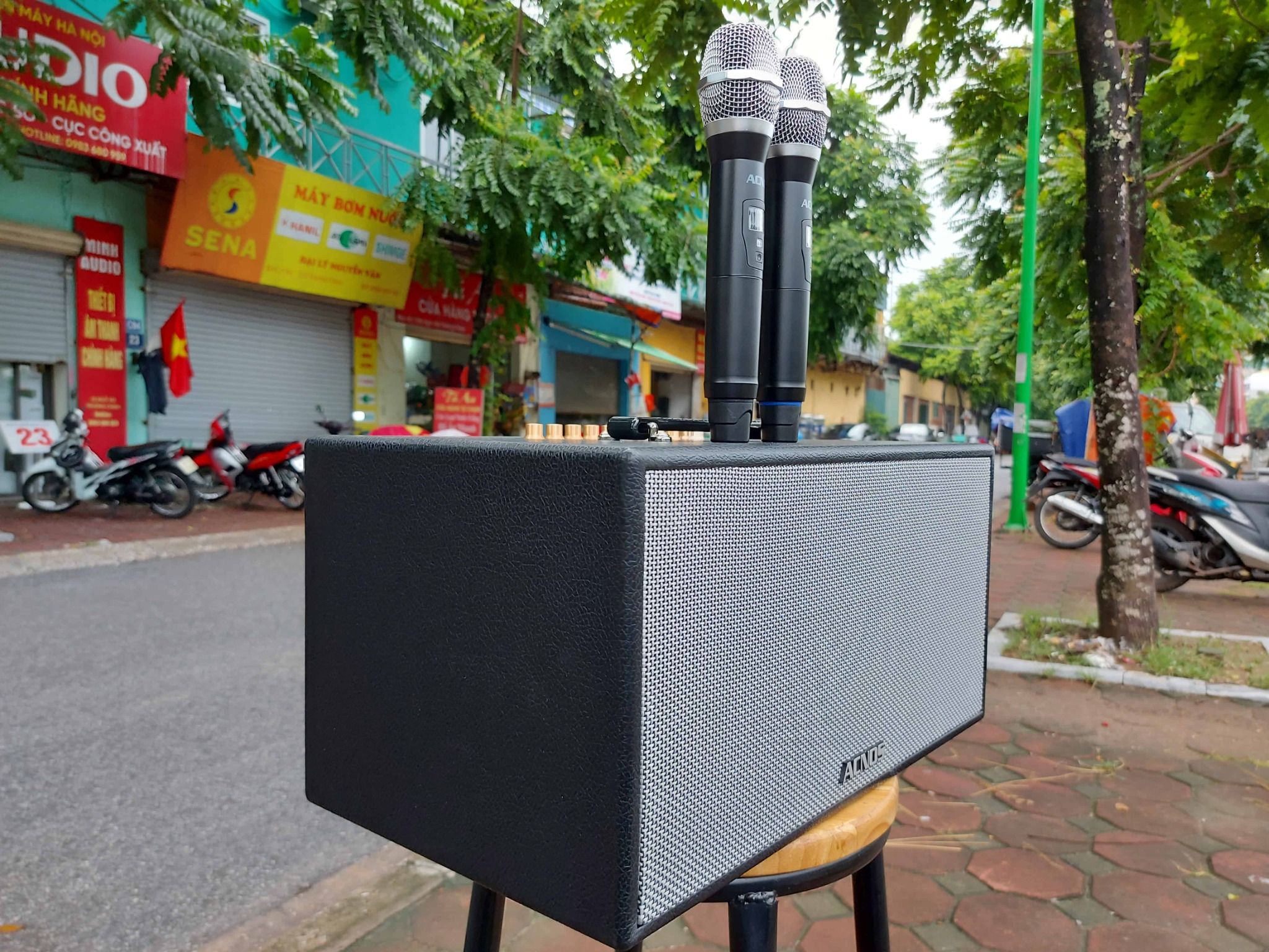  Loa Bluetooth Di Động Karaoke Acnos CS446 Boost Bass Vang Số 