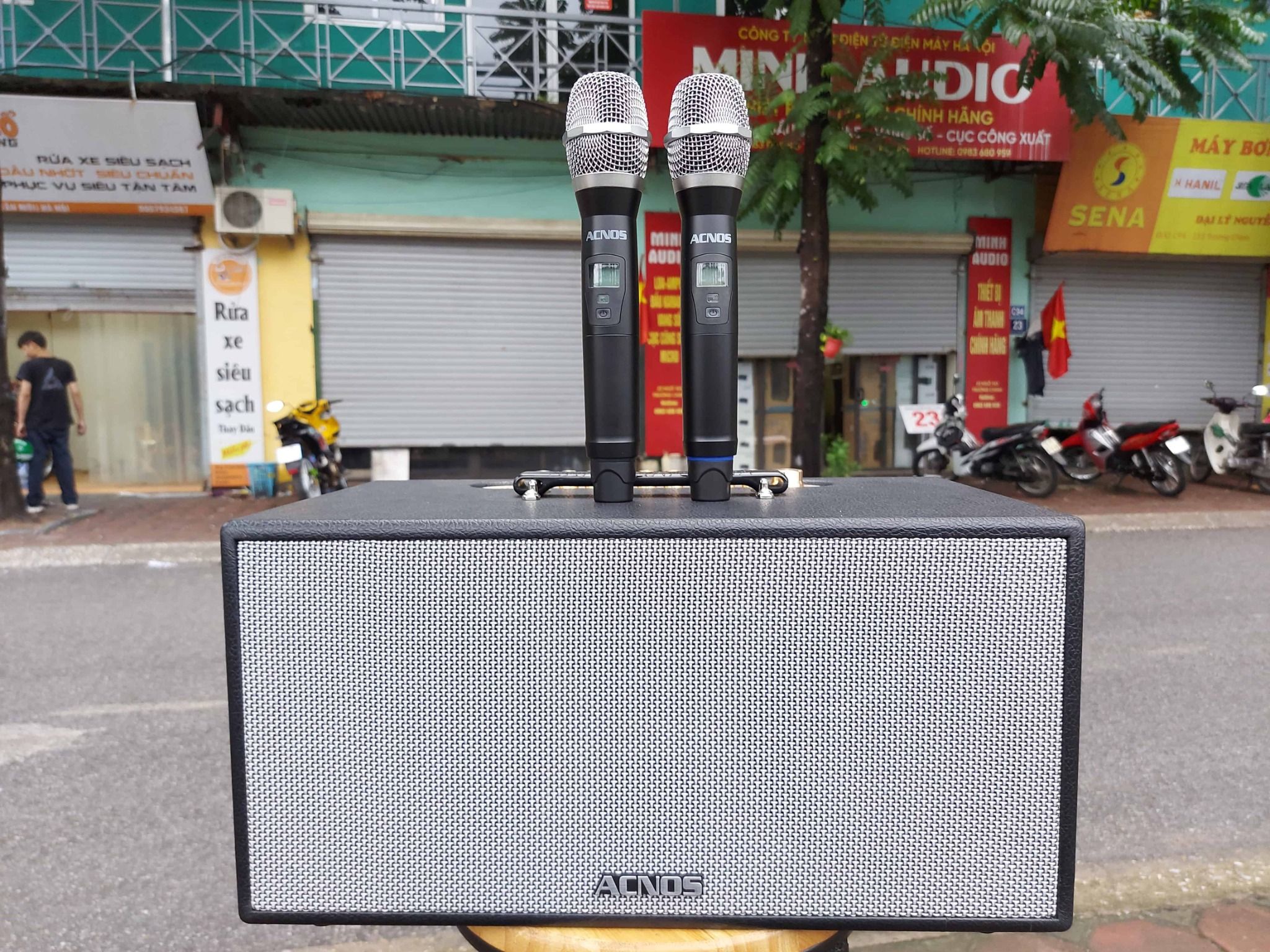  Loa Bluetooth Di Động Karaoke Acnos CS446 Boost Bass Vang Số 