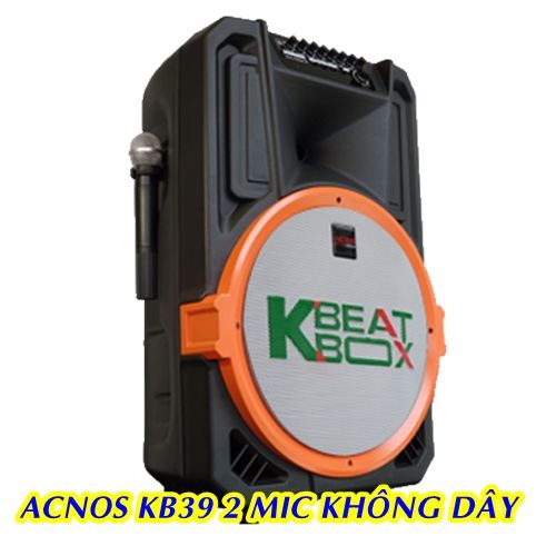  LOA KÉO DI ĐỘNG KARAOKE ACNOS BEATBOX KB39X 