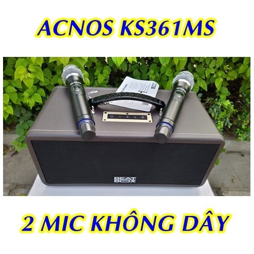  LOA KEÓ BLUETOOTH DI ĐỘNG KARAOKE ACNOS KBEATBOX KS361MS 