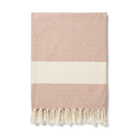 Khăn phủ sofa Damla Organic Cotton Blankets - Màu beige (Nhập UK)