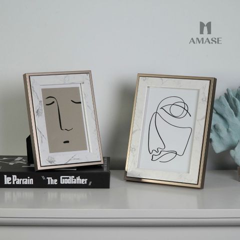 Set Khung Ảnh Viền Họa Tiết Vân Đá