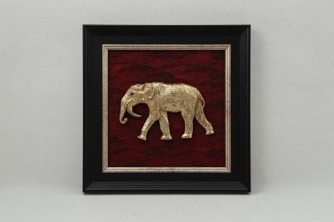 Tranh Đồng trên nền canvas - Voi đồng