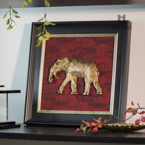 Tranh Đồng trên nền canvas - Voi đồng