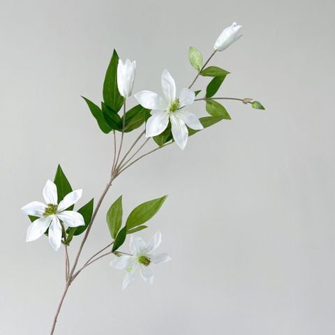 Cành hoa lụa trắng