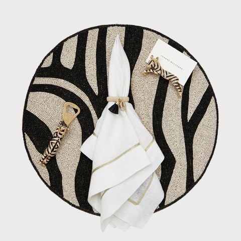 Joanna Buchanan - Tấm lót bàn họa tiết Zebra Placemat (Nhập Mỹ)