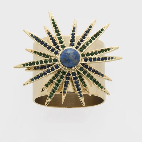 Joanna Buchanan nhập Mỹ  - Vòng khăn ăn Starburst napkin rings  - lapis (Set 2) (Nhập Mỹ)