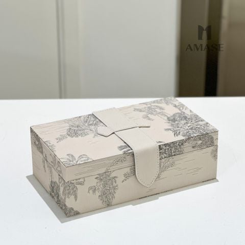Hộp đựng trang sức hình chữ nhật - Họa tiết
