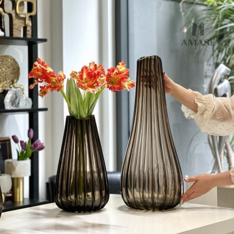 Lọ Thủy Tinh Kích Thước Lớn Phối Sọc