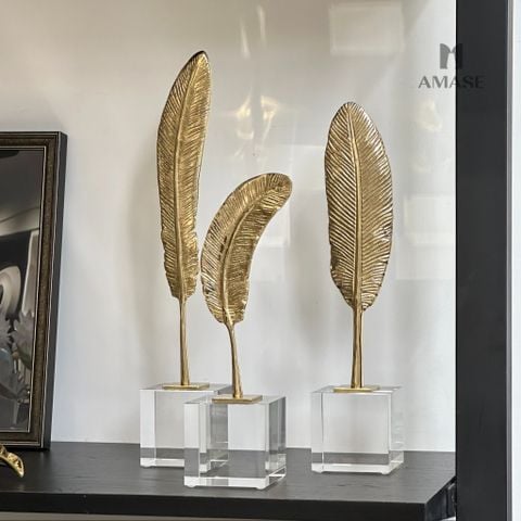 Decor Kim Loại Lông Ngỗng