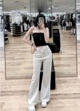  HQJeans Quần ống loe đai lệch túi trước mẫu thiết kế mới HQ187 