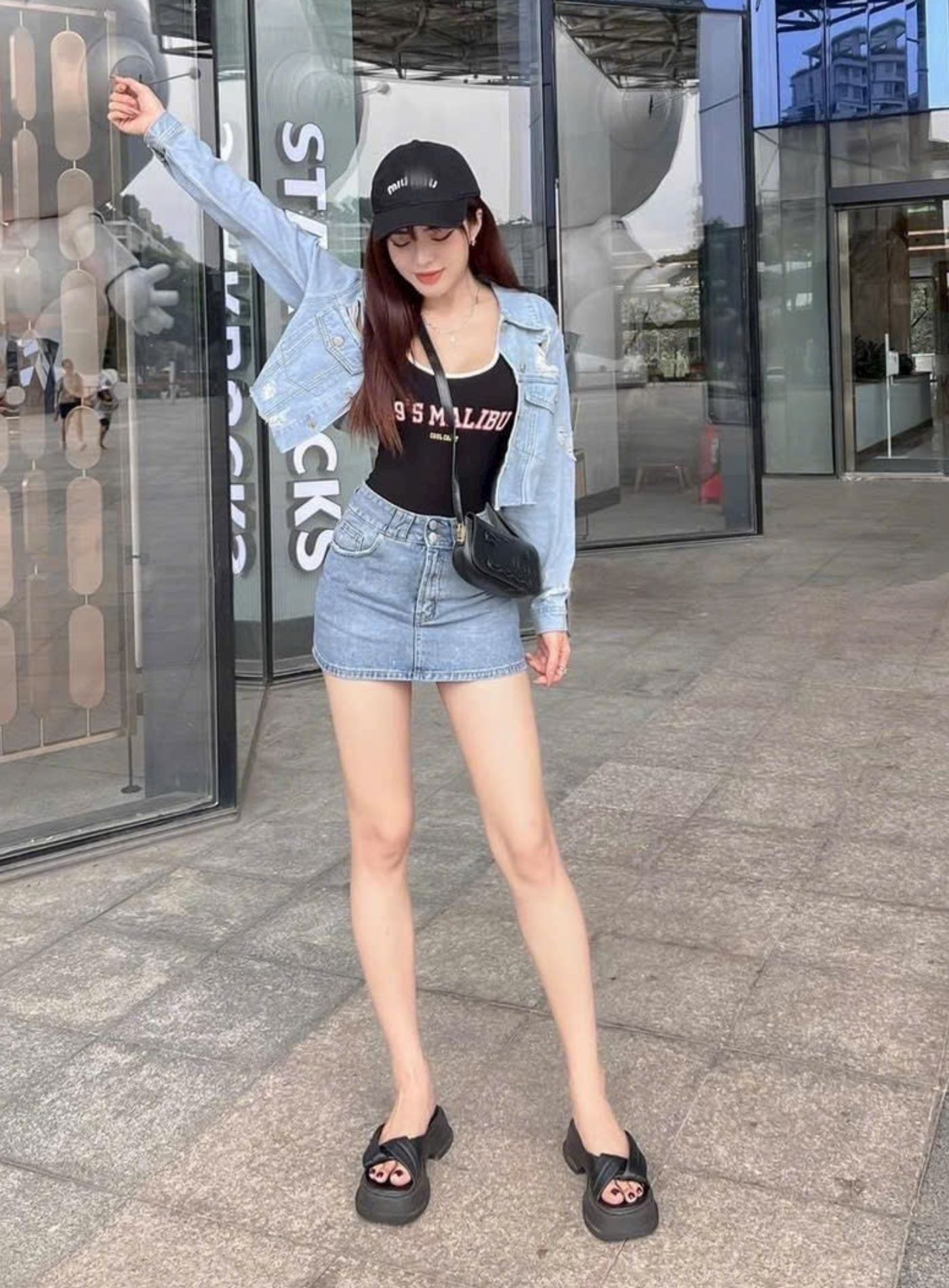  HQJeans Áo khoác jeans wash bui cá tính freesize cao cấp jean mềm mịn dài tay mẫu thiết kế mới HQ156 