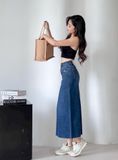  HQJeans Chân váy midi dáng dài chất lượng xuất khẩu mẫu thiết kế mới HQ153 