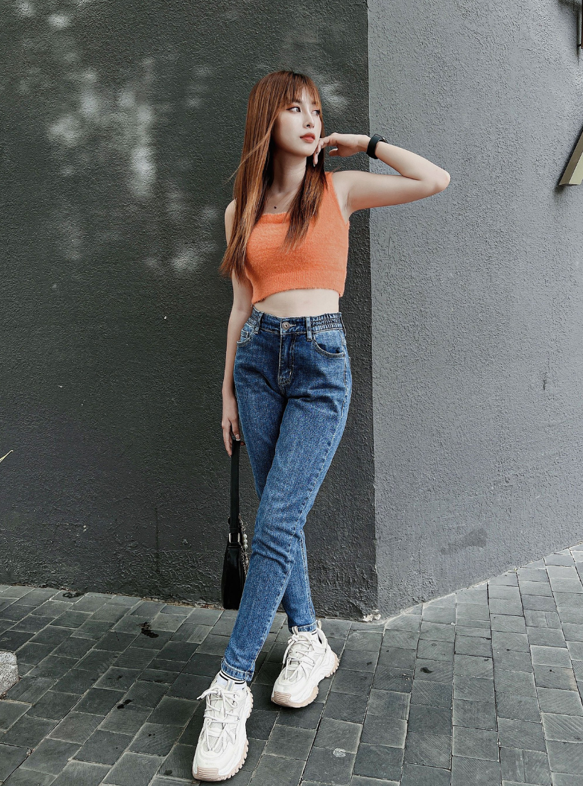  Áo croptop 3 lỗ lông mịn freesize HQJeans mẫu mới 