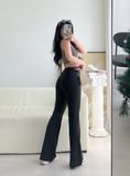  HQJeans Quần loe dáng dài umi hàn dày mịn co giãn mang êm lưng siêu cao tôn dáng HQ157 