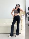  HQJeans Quần loe dáng dài umi hàn dày mịn co giãn mang êm lưng siêu cao tôn dáng HQ157 