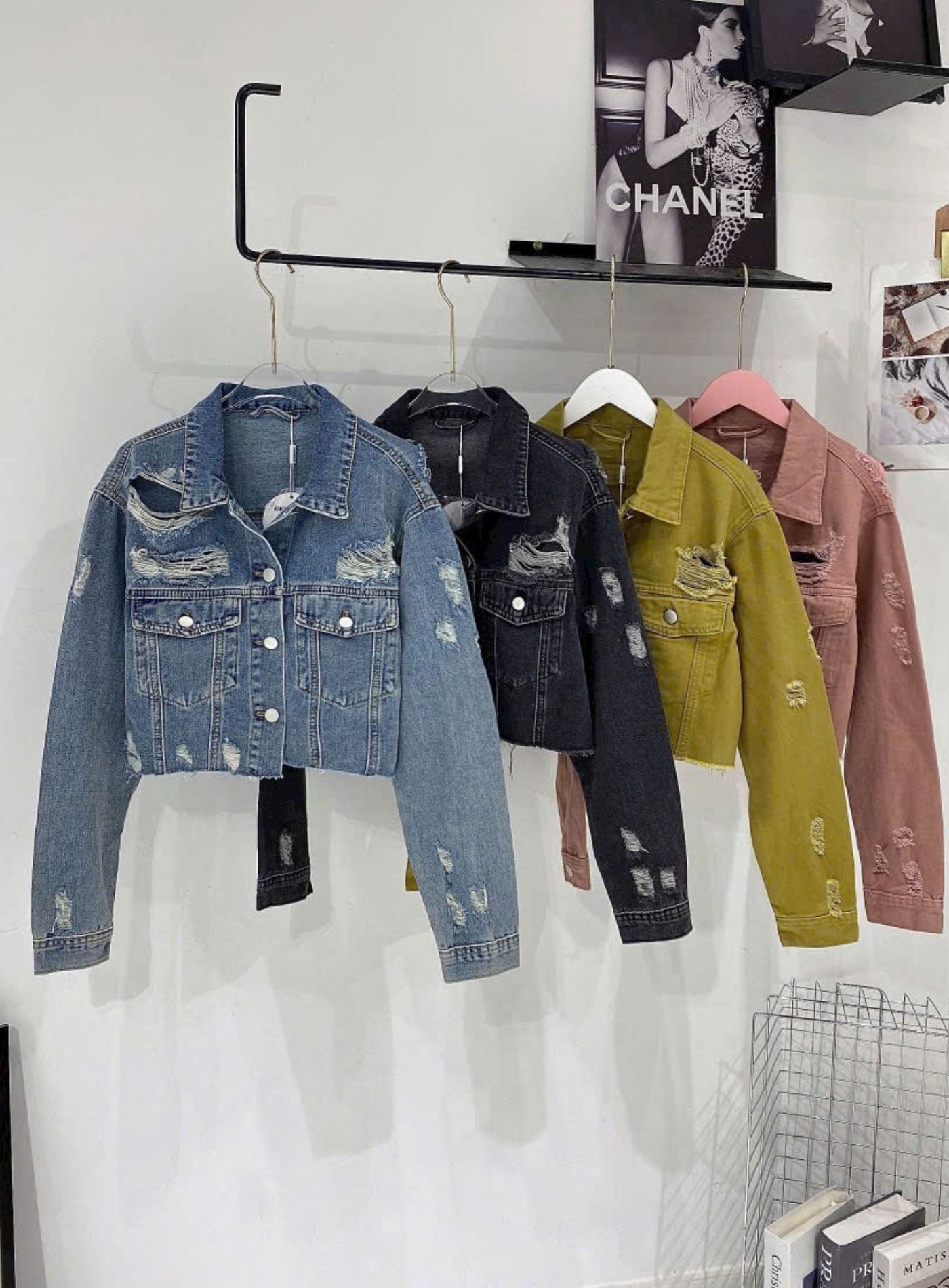  HQJeans Áo khoác jeans wash bui cá tính freesize cao cấp jean mềm mịn dài tay mẫu thiết kế mới HQ156 