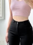  HQJeans Quần legging đen chất kaki siêu co giãn lưng siêu cao ôm dáng đơn giãn dễ mang HQ142 