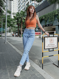  Áo croptop 3 lỗ lông mịn freesize HQJeans mẫu mới 