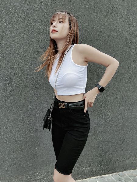  Áo thun ba lỗ croptop borip freesize ôm body HQJeans HQ76 