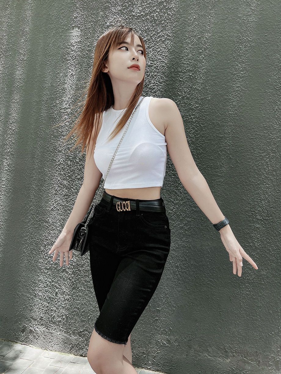  Áo thun ba lỗ croptop borip freesize ôm body HQJeans HQ76 