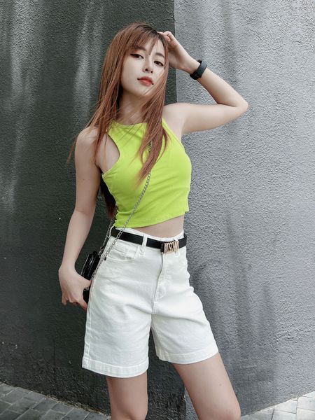  Áo thun ba lỗ croptop borip freesize ôm body HQJeans HQ76 