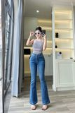  HQJeans Quần ống loe chất lượng VNXK vải dày mịn co giãn thoải mái dài 100cm mẫu mới HQ192 