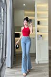  HQJeans Quần ống loe chất lượng VNXK vải dày mịn co giãn thoải mái dài 100cm mẫu mới HQ192 