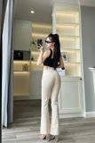  HQJeans Quần ống loe chất lượng VNXK vải dày mịn co giãn thoải mái dài 100cm mẫu mới HQ192 