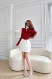  HQJeans Chân váy jeans đen trắng VNXK bên trong có short jeans mềm co giãn thoải mái mẫu mới HQ230 
