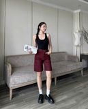  HQJeans® Quần Ngố Jeans lỡ ống suông rộng lưng cao vải co giãn chất lượng VNXK mẫu mới nhất HQ199 