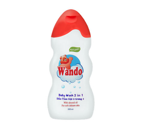 Dầu Tắm Gội 2 Trong 1 WANDO BABY CARE