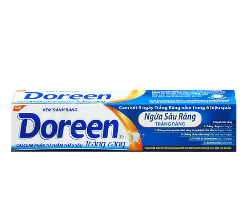 Kem đánh răng Doreen Ngừa sâu răng Trắng Răng