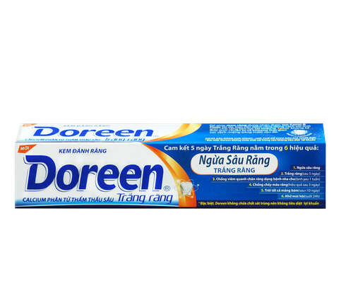 Kem đánh răng Doreen 6 hiệu quả