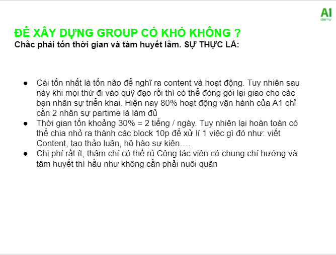  KHÓA HỌC: XÂY DỰNG GROUPS KINH DOANH 