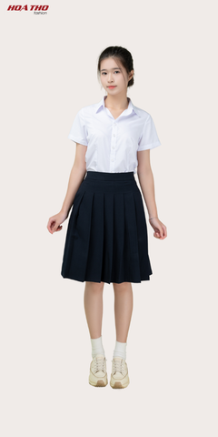  Chân váy xanh lưng thun 