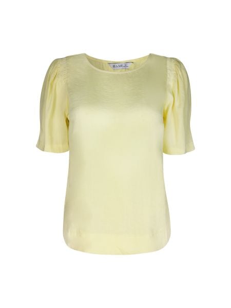  Áo cổ tròn, tay ngắn phồng xếp li 2452/2.322 