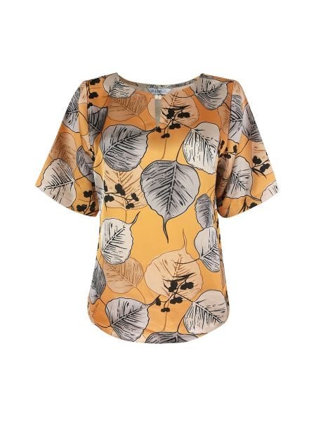  Hạnh Áo cổ tròn cách điệu, kết hạt, tay lửng 